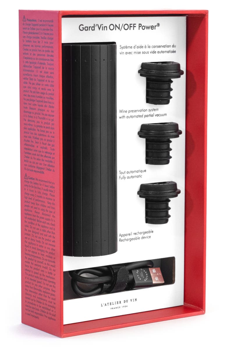L'Atelier du Vin Gard'Vin ON/OFF<sup>®</sup> Power Wine Preservation System, Alternate, color,