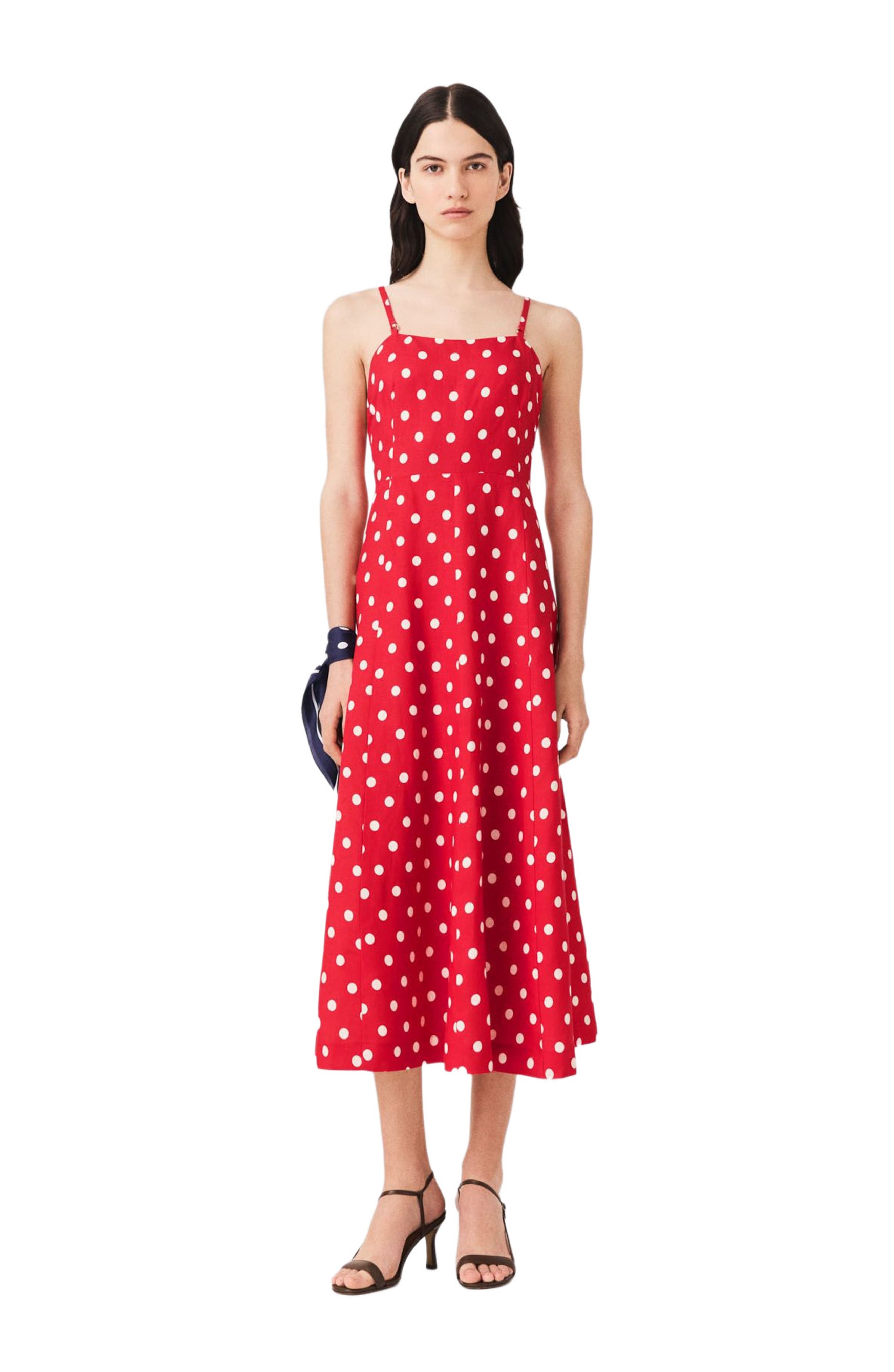 selected Red dots print