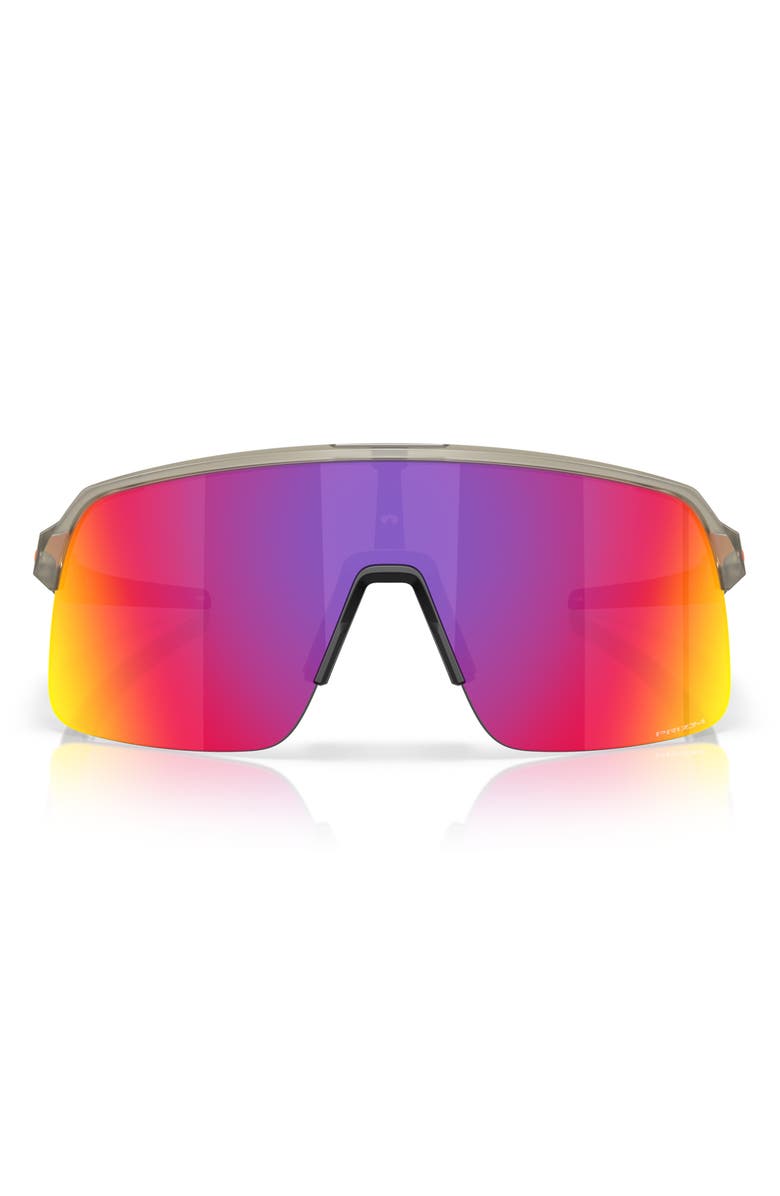 Oakley Sutro Lite 133mm Prizm<sup>™</sup> Polarized Wrap Shield Sunglasses, Main, color, Grey