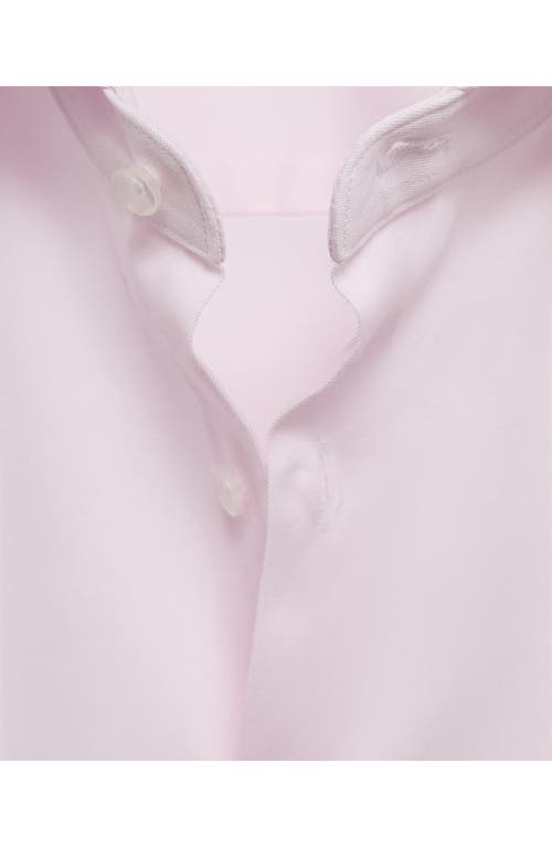 Mango Slim Fit Cotton Suit Button-up Shirt In Pink