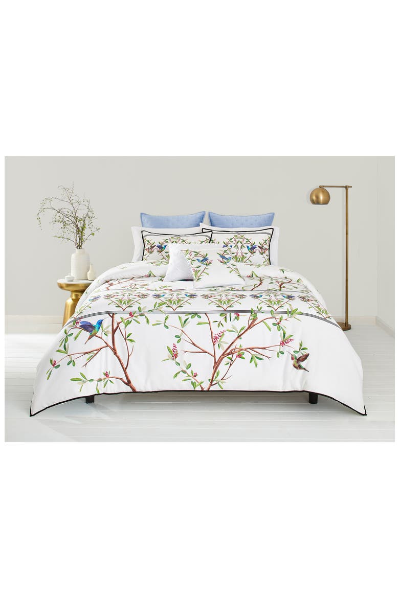 Highgrove Duvet Cover & Sham Set, Main, color, WHITE/ MULTI