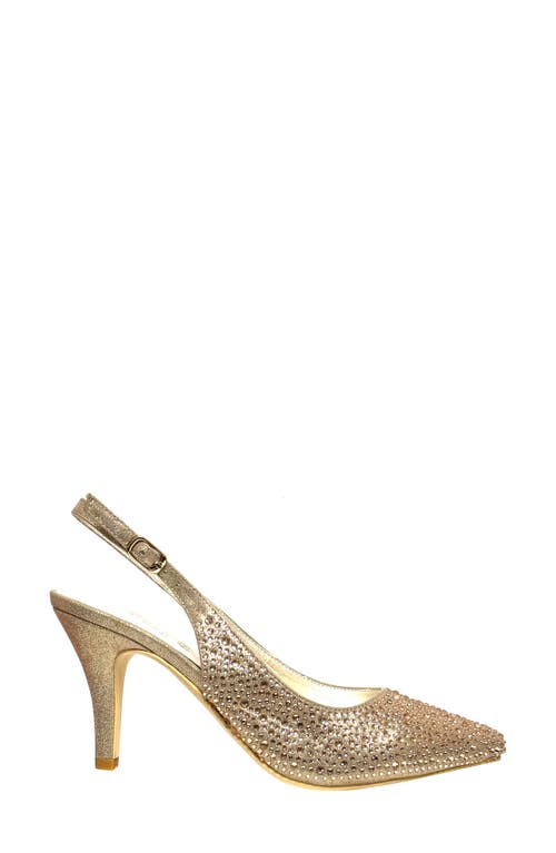 Lady Couture Slingback Pump In Champagne