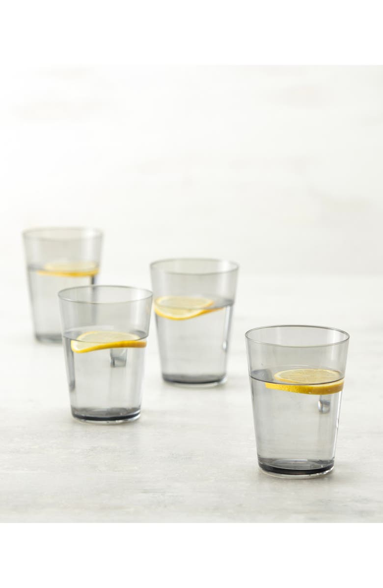 Fortessa Together Set of 4 Tritan Crystal Glasses, Alternate, color, Graphite