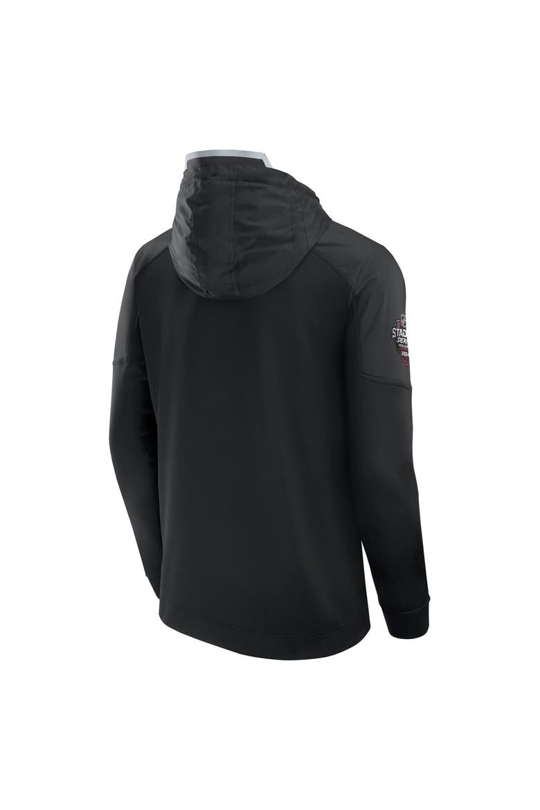 Men's Fanatics Branded Black Philadelphia Flyers 2024 NHL Stadium Series Authentic Pro Fleece Pullover Hoodie, Alternate, color, Black