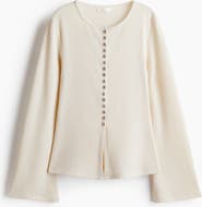 H&M Fitted Rib-knit Cardigan