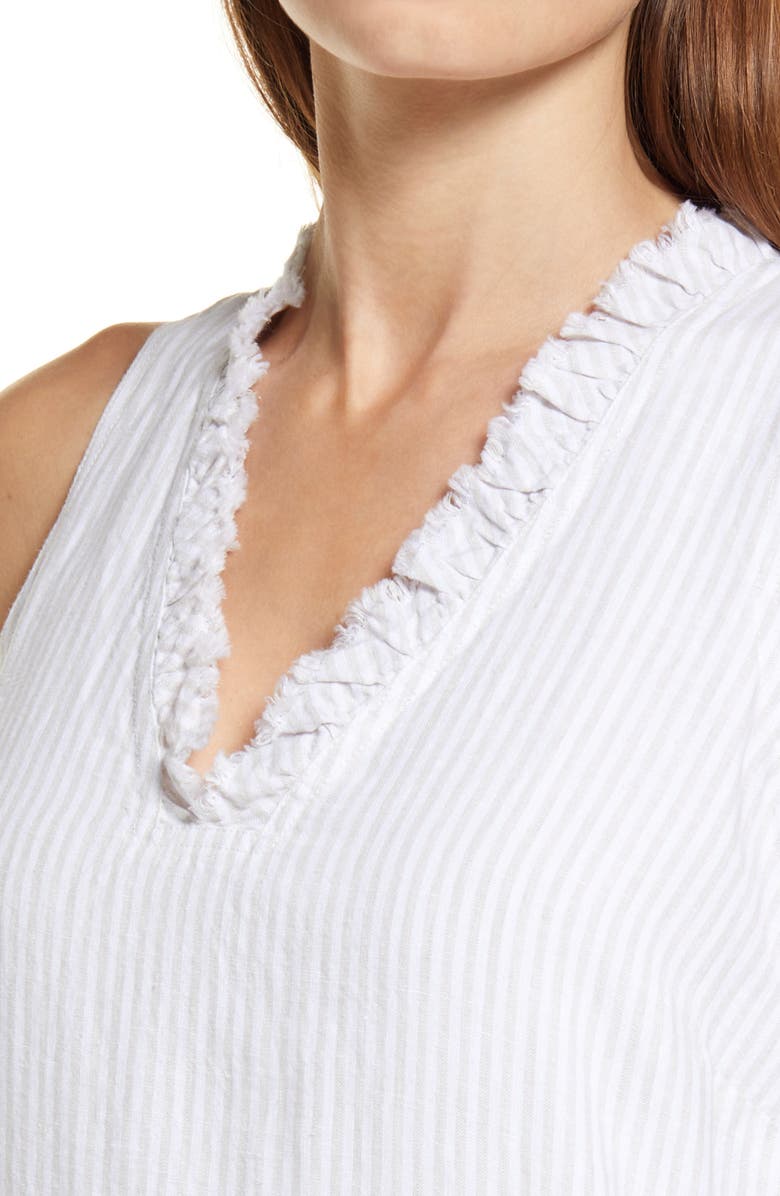 Tommy Bahama Cabana Stripe Sleeveless Shift Dress, Alternate, color,