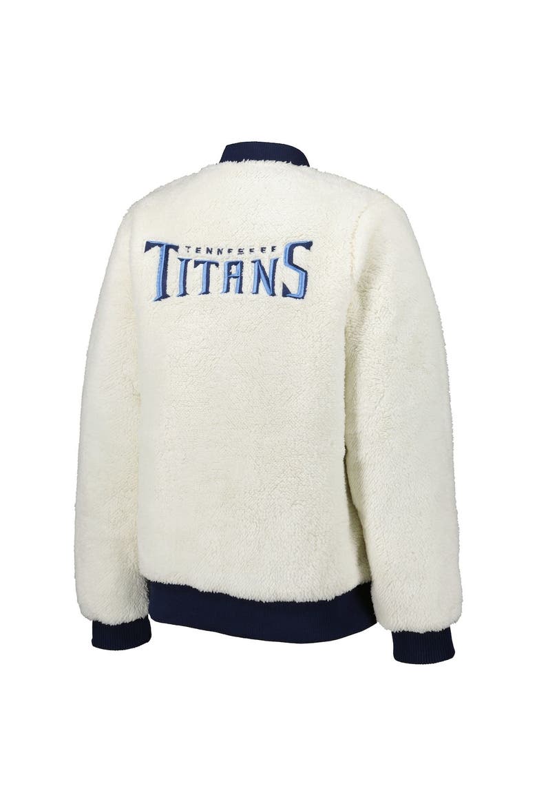 Women's G-III 4Her by Carl Banks Oatmeal/Navy Tennessee Titans Switchback Reversible Full-Zip Jacket, Alternate, color, Oatmeal