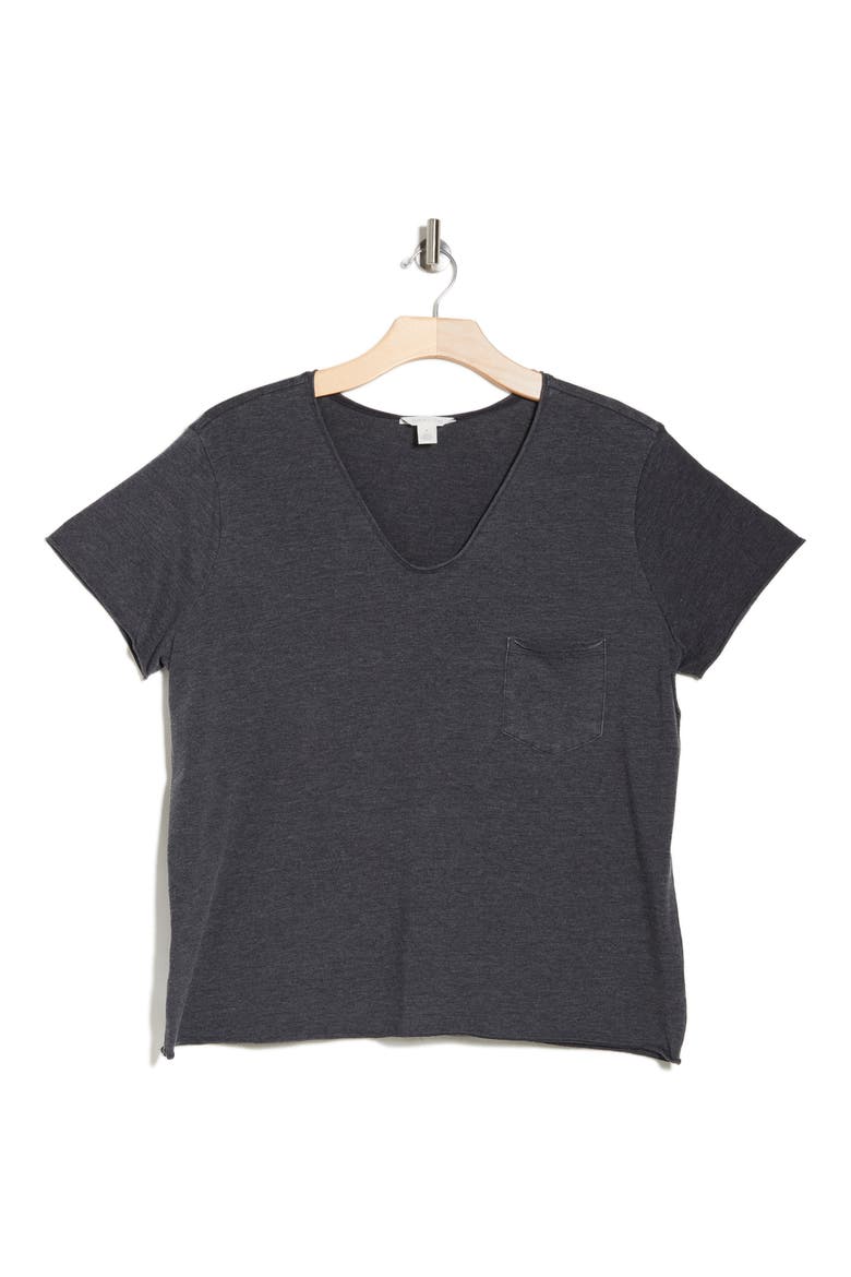 Rolled Burnout Top, Alternate, color, BLACK