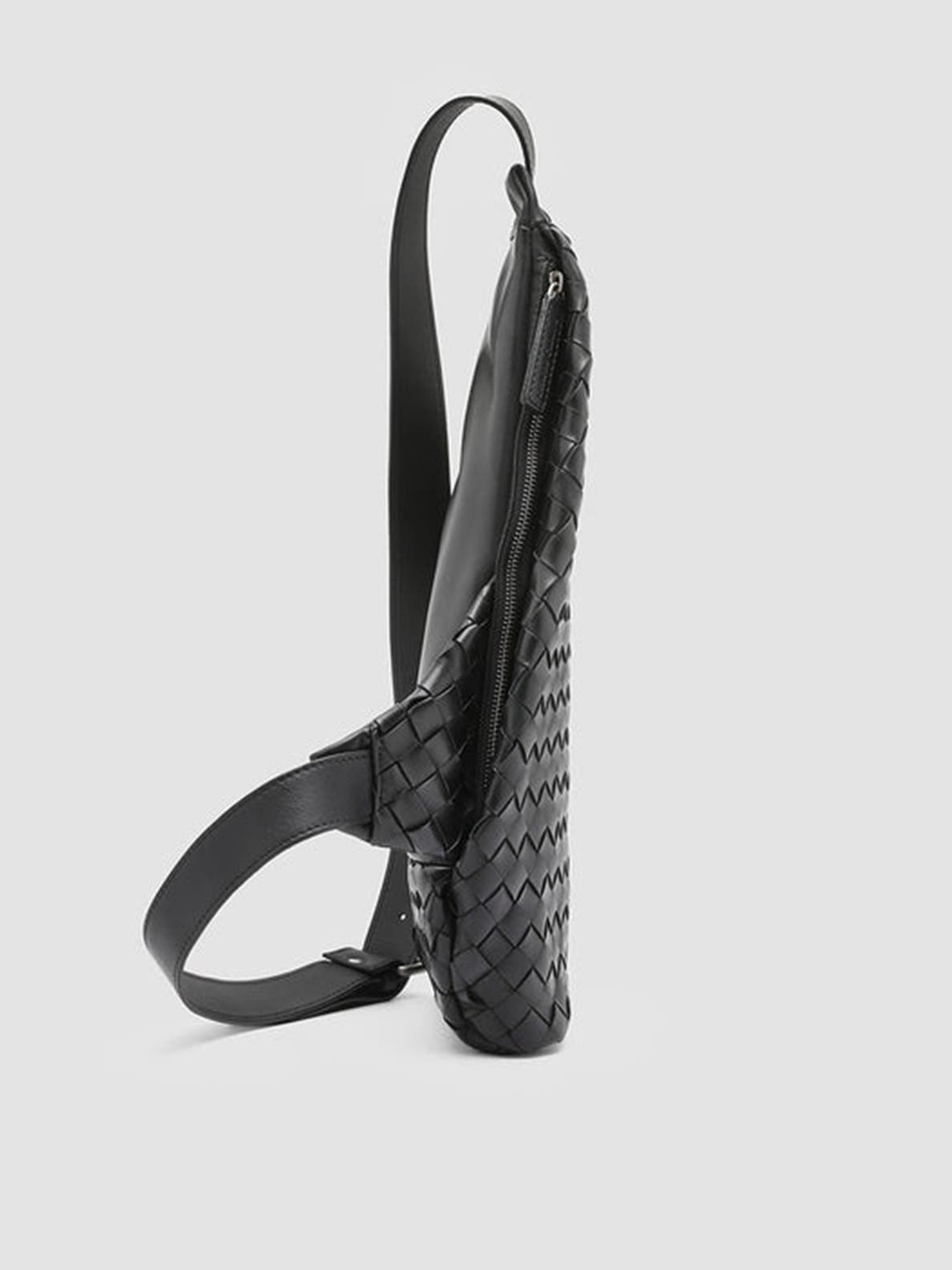 Officine Creative Armor 05 Woven Clutch, Alternate, color, Black