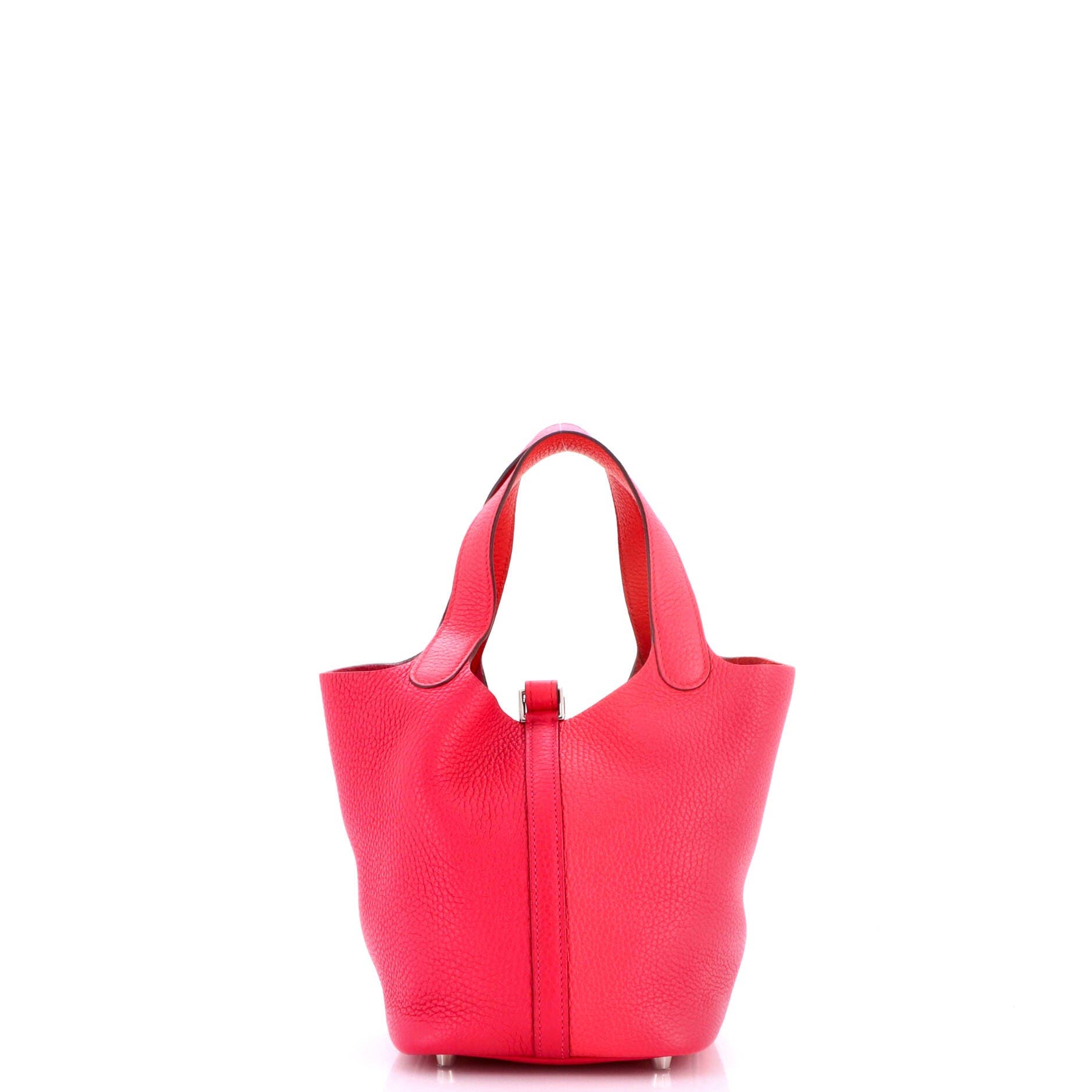 Picotin Lock Bag Tricolor Clemence PM, Alternate, color, Pink