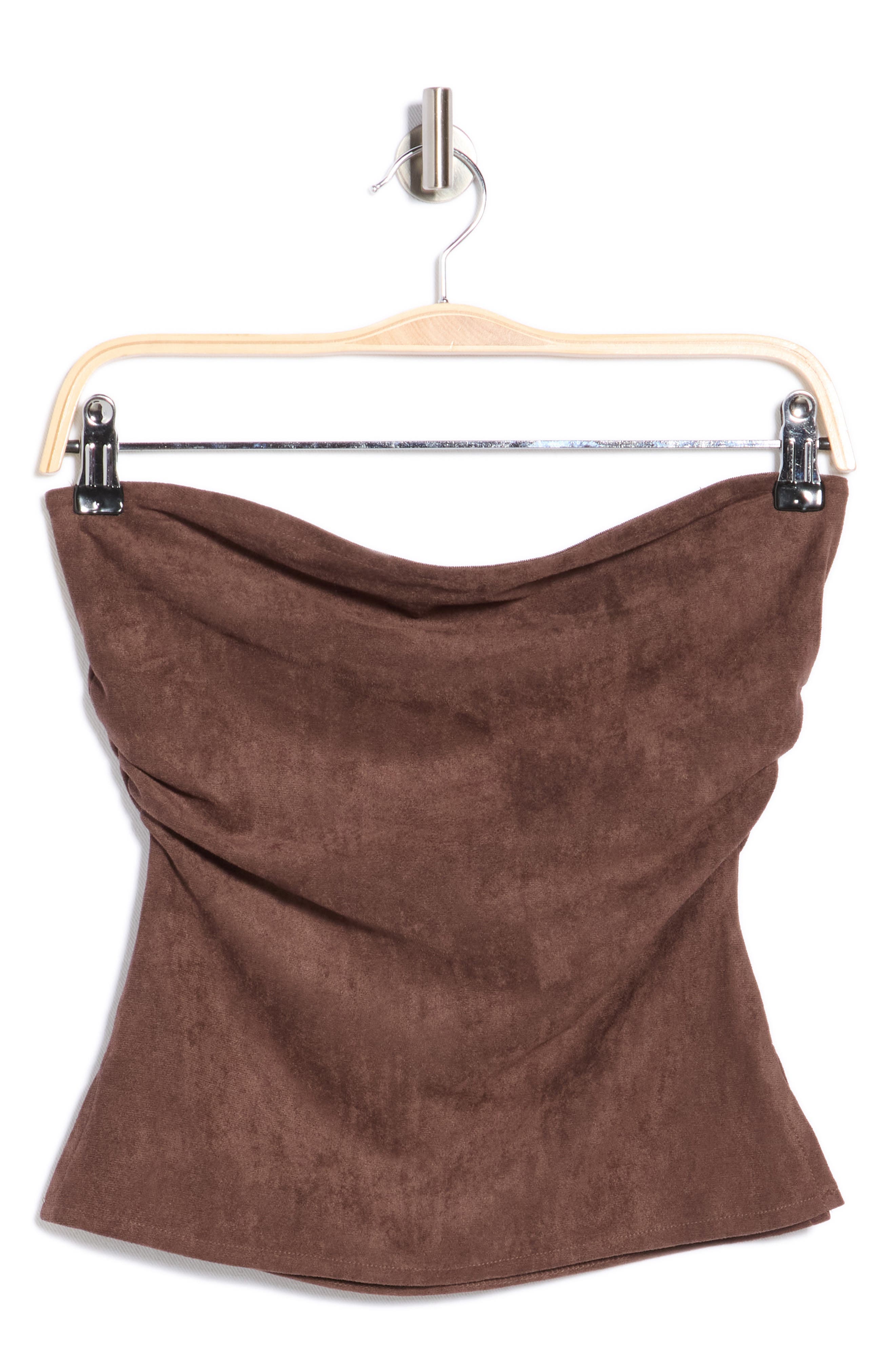 Vigoss Faux Suede Tube Top