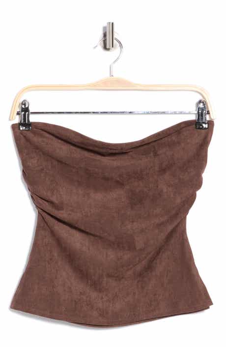 Vigoss Faux Suede Tube Top
