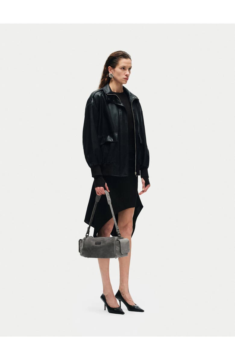 Aest Studios Capture Medium Sling Bag, Alternate, color, Stone Gray Suede