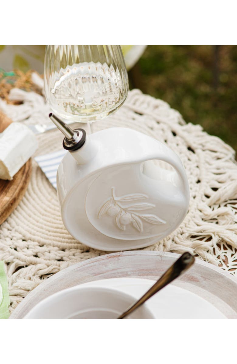 VIETRI Luca Olive Oil Bottle, Alternate, color, White