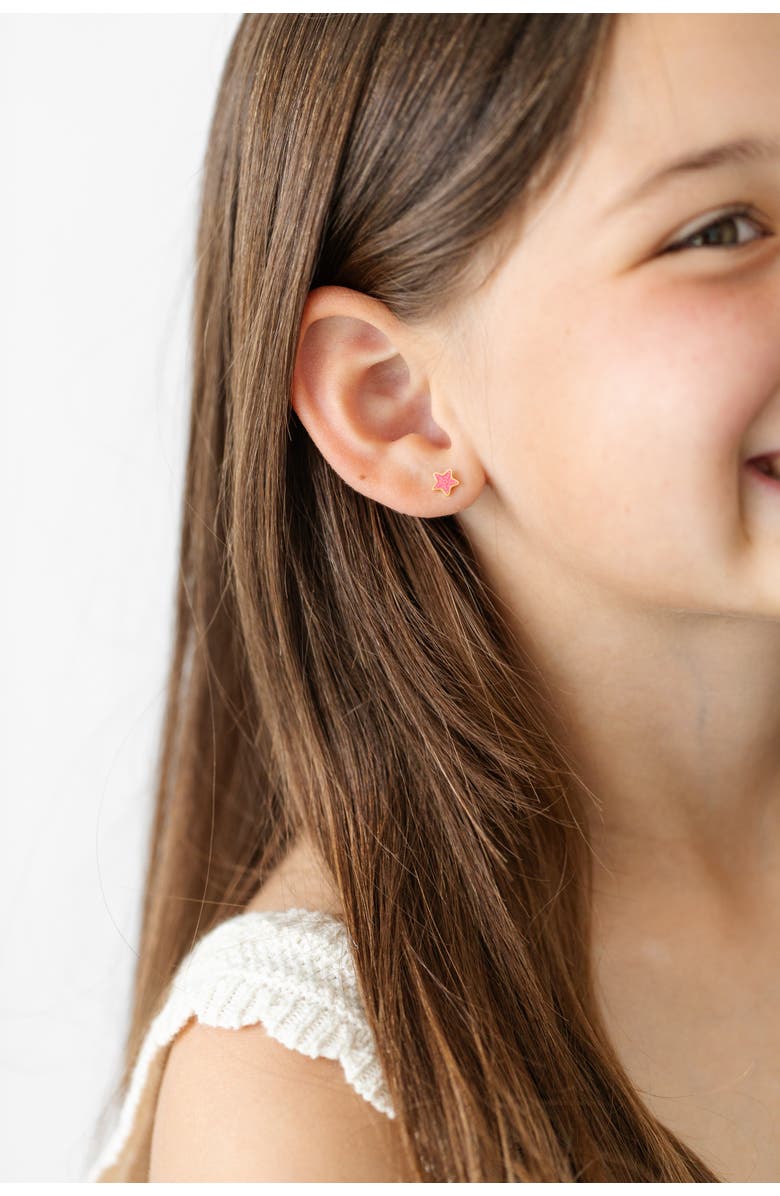 Pip Pop Starfish Stud Earrings, Alternate, color, Pink