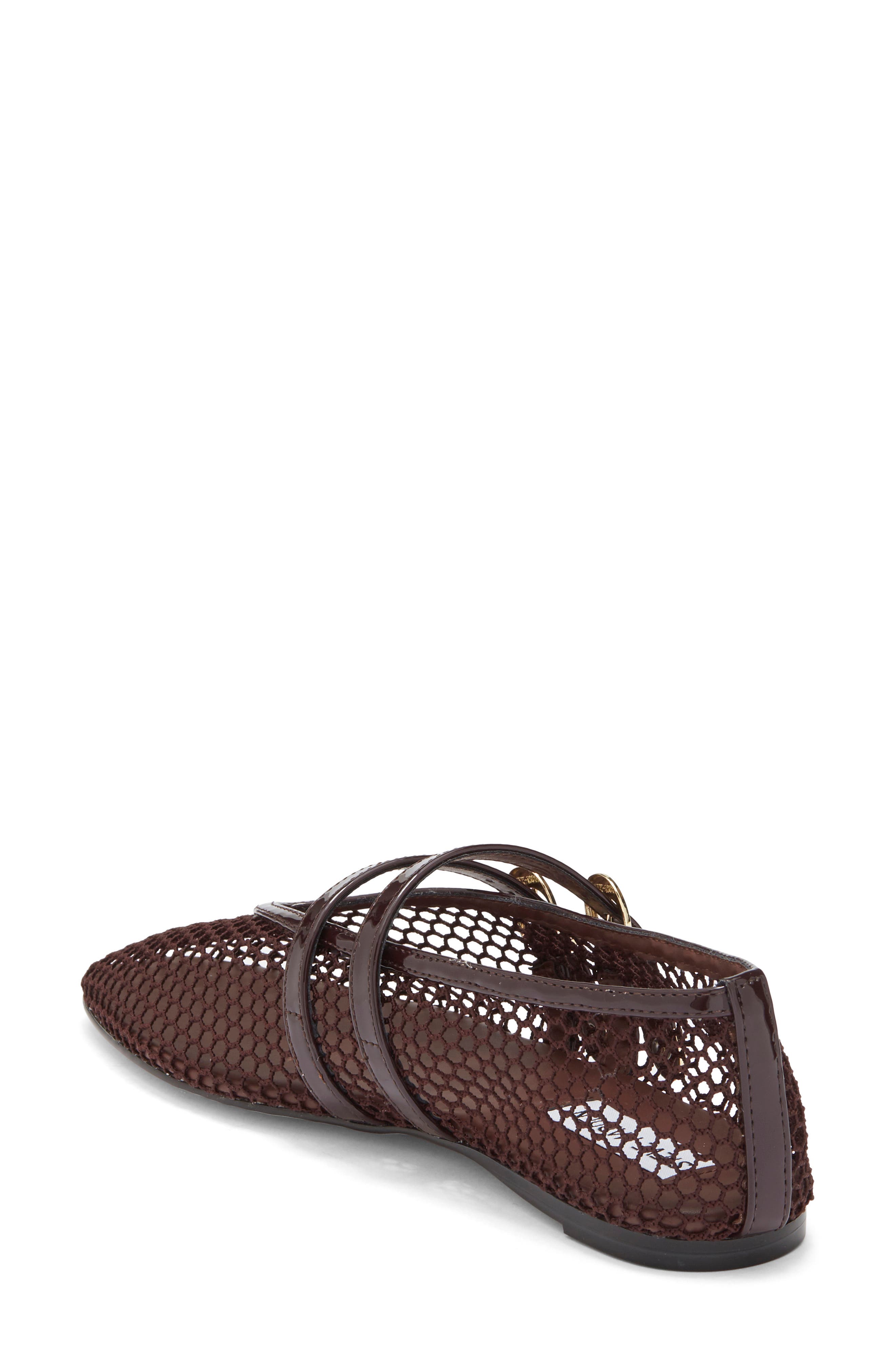 Steve Madden Lissa Mesh Mary Jane Flat, Alternate, color, Brown Multi