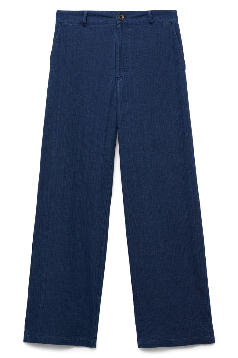 High Waist Flowy Jeans, Alternate, color, NIGHT BLUE