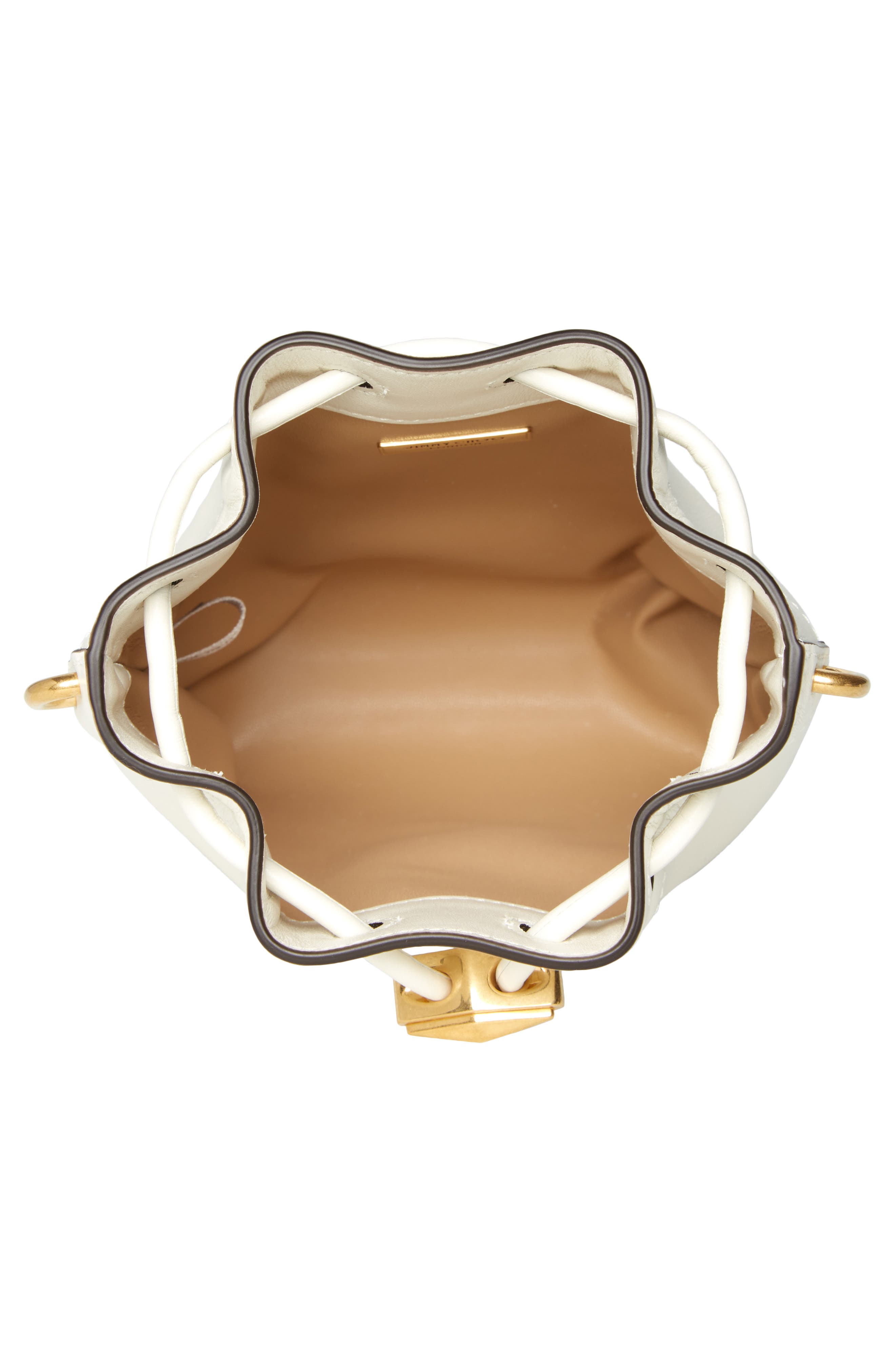 Jimmy Choo Mini Bon Bon Leather Bucket Bag, Alternate, color, 