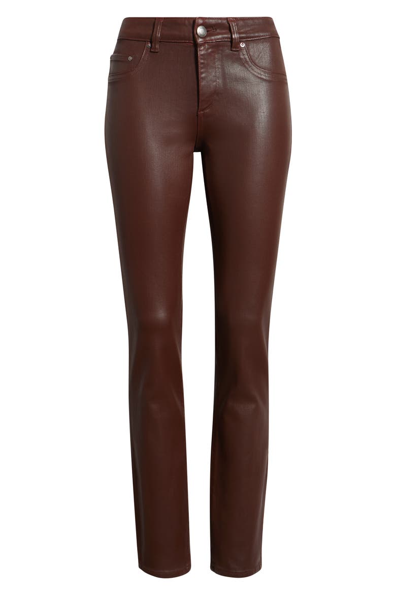 Jessica Instasculpt™ Coated Low Rise Skinny Jeans, Alternate, color, BURGUNDY COATED
