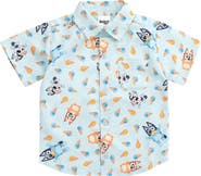 BLUEY Short Sleeve Button-Down Shirt