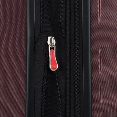 Delsey Paris Alexis Hardside  25-inch Medium Checked Expandable Spinner Luggage In Burgundy