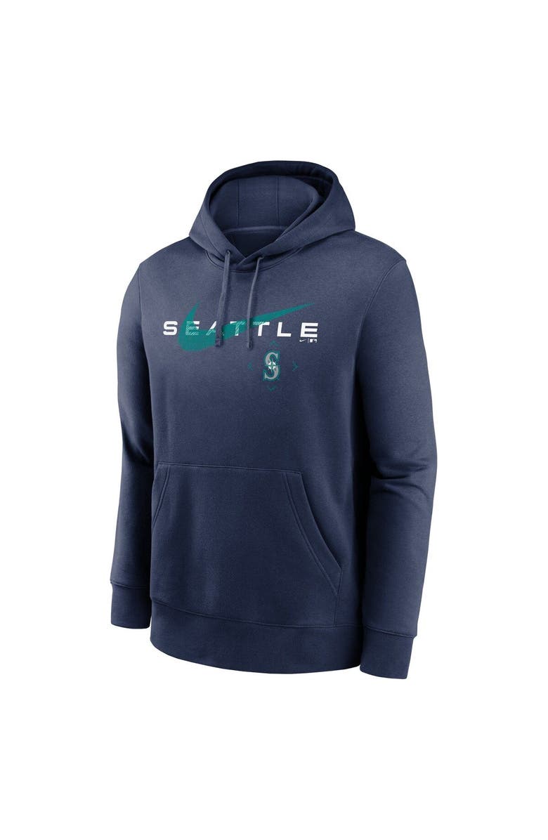 Nike Men's Nike Navy Seattle Mariners Swoosh NeighborHOOD Pullover Hoodie, Alternate, color, 
