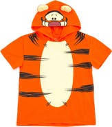Disney Winnie The Pooh Short Sleeve Hooded T-shirt
