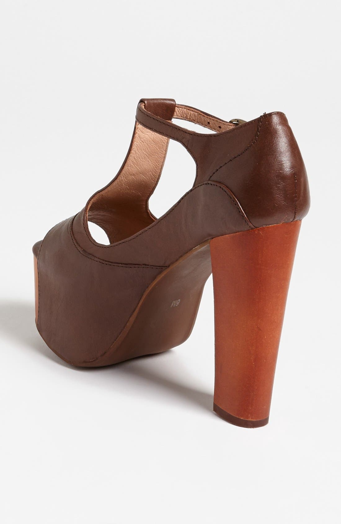 'Foxy' Platform Sandal, Alternate, color, BROWN