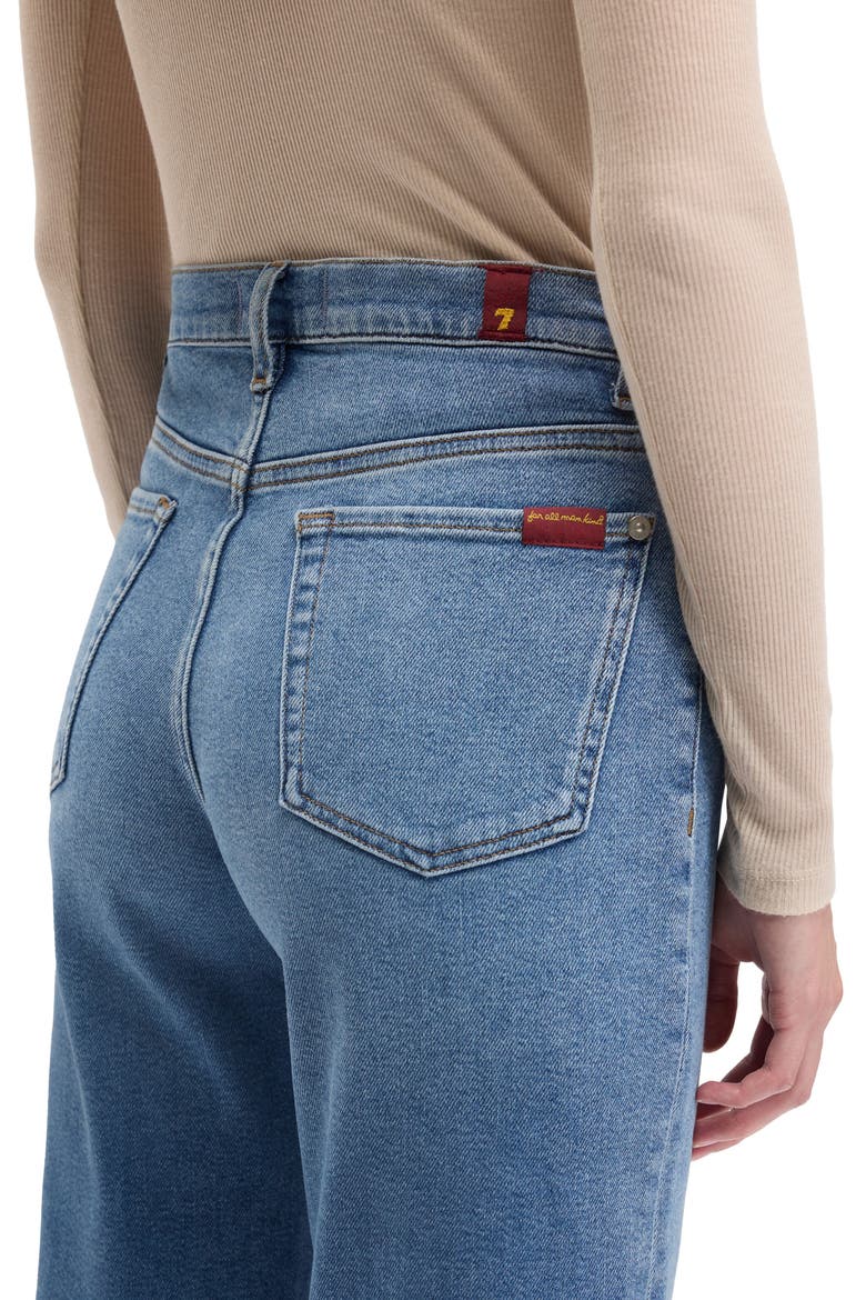Modern Dojo Tailorless High Waist Flare Jeans, Alternate, color, OCEANSTONE