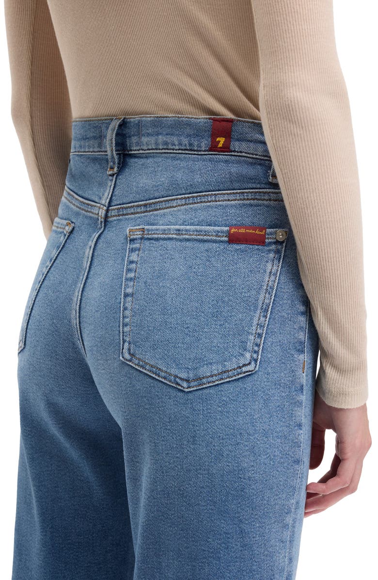 Seven Modern Dojo Tailorless High Waist Flare Jeans, Alternate, color, Oceanstone