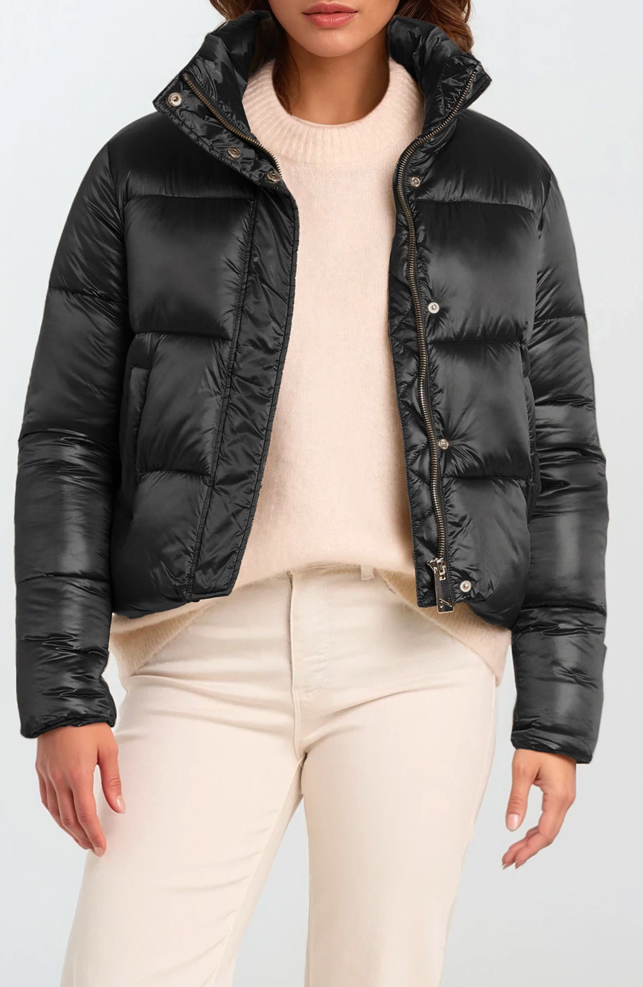 Noize Coco-El Water Resistant Crop Puffer Jacket