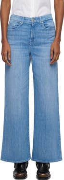 7 For All Mankind Lotta High Waist Ankle Wide Leg Jeans