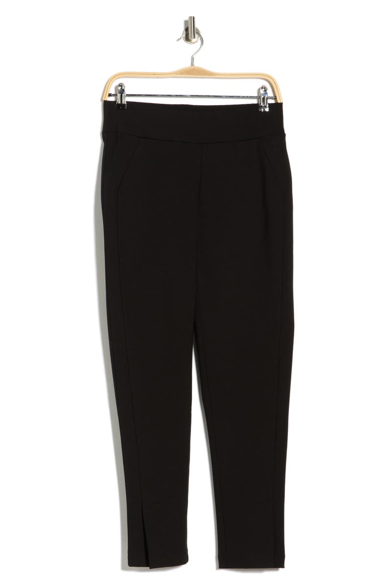 KAY UNGER SPORTSWEAR Ponte Pants, Alternate, color, Black
