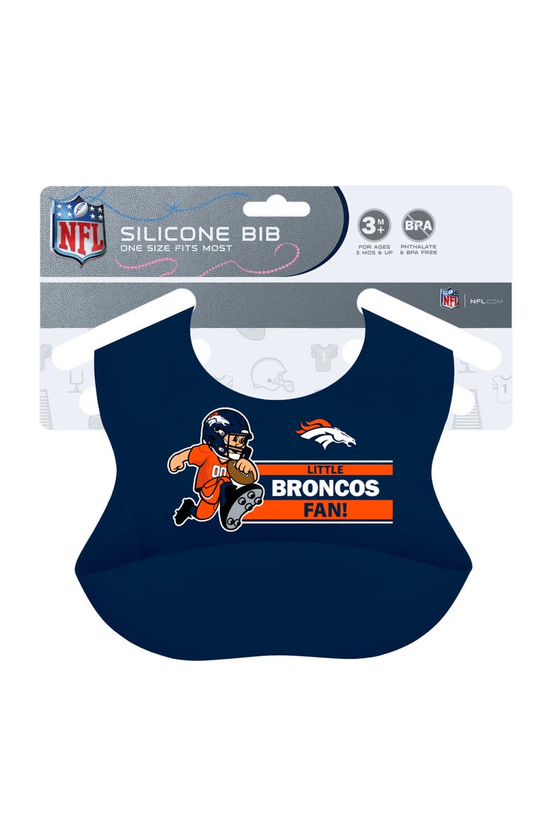 Denver Broncos - NFL Silicone Bib, Alternate, color, Multicolor