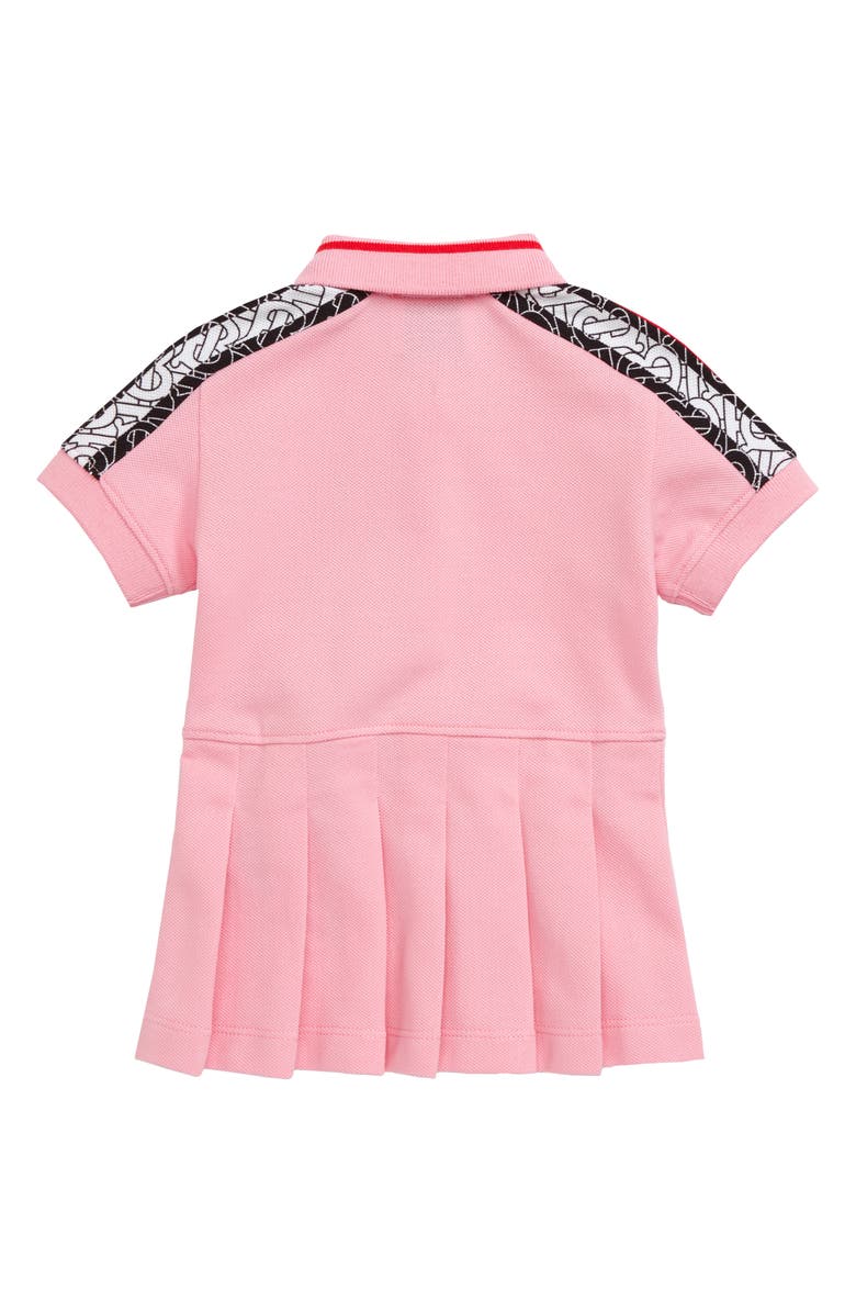 Burberry Rebecca Monogram Stripe Piqué Polo Dress, Alternate, color, 