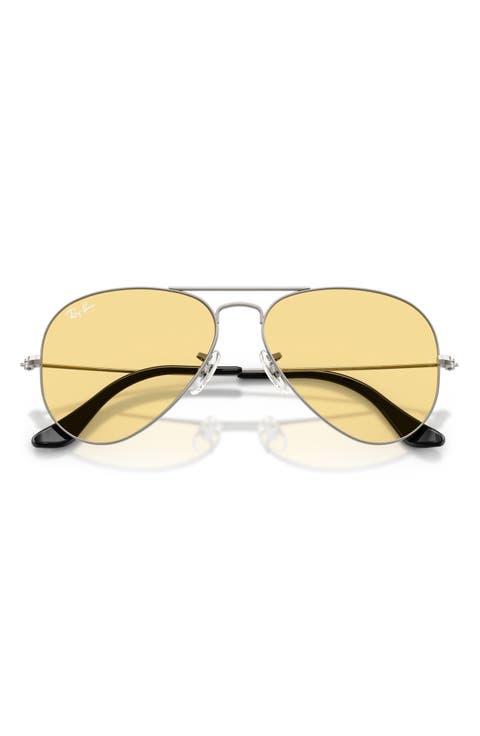 58mm Aviator Sunglasses