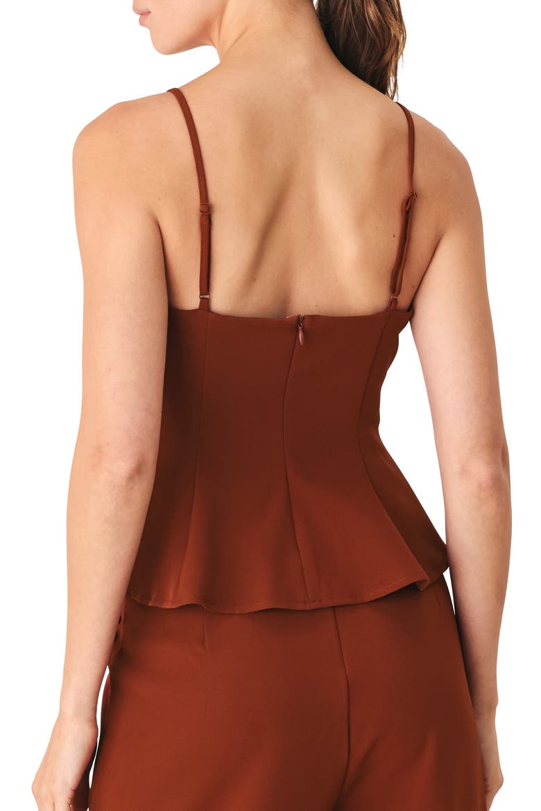 Peplum Camisole Top, Alternate, color, RUST