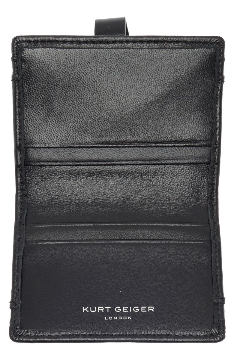 Kurt Geiger London Quilted Leather Case Case, Alternate, color, Black