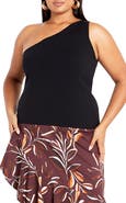 City Chic Louisa One-Shoulder Top
