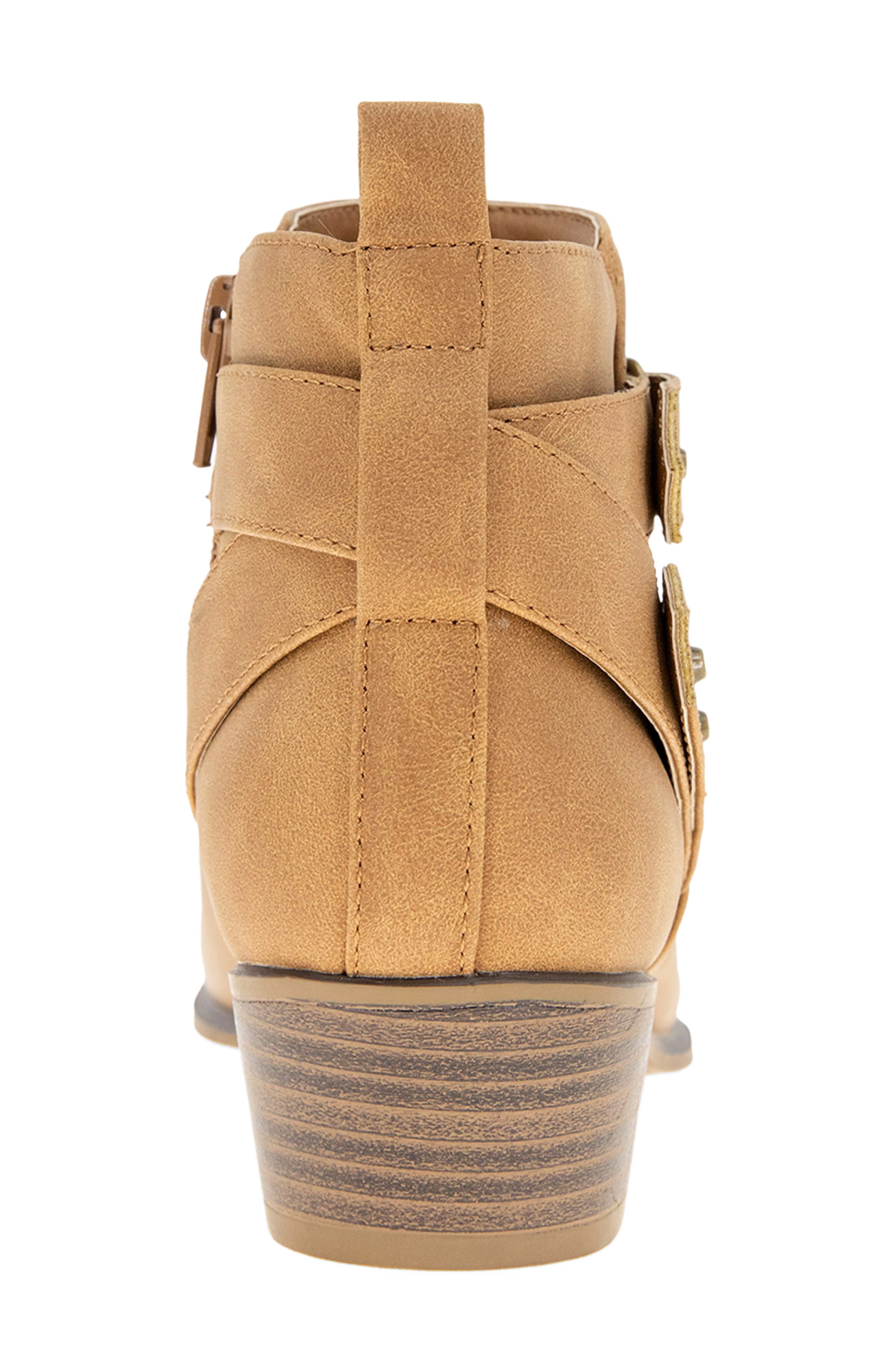 UNIONBAY Tilly Side Zip Bootie, Alternate, color, Cognac