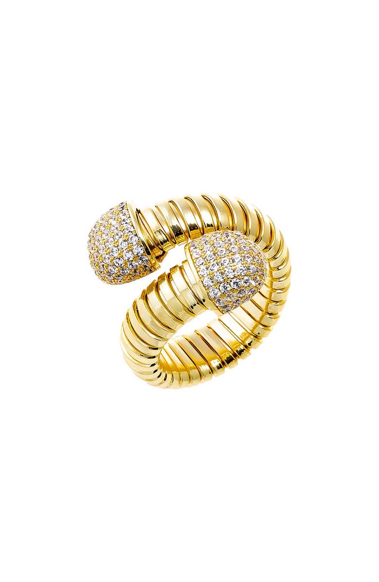 BY ADINA EDEN Pave Accented Claw Ridged Ring, Main, color, 