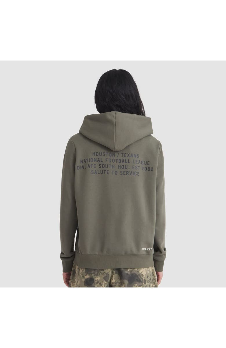 Nike Women's Nike Olive Houston Texans 2025 Salute to Service Sideline Standard Issue Dri-FIT Hoodie, Alternate, color, Olive