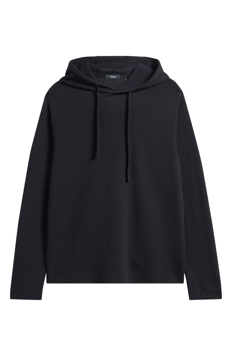 Theory Delroy Studio Textured Hoodie, Alternate, color, Black - 001