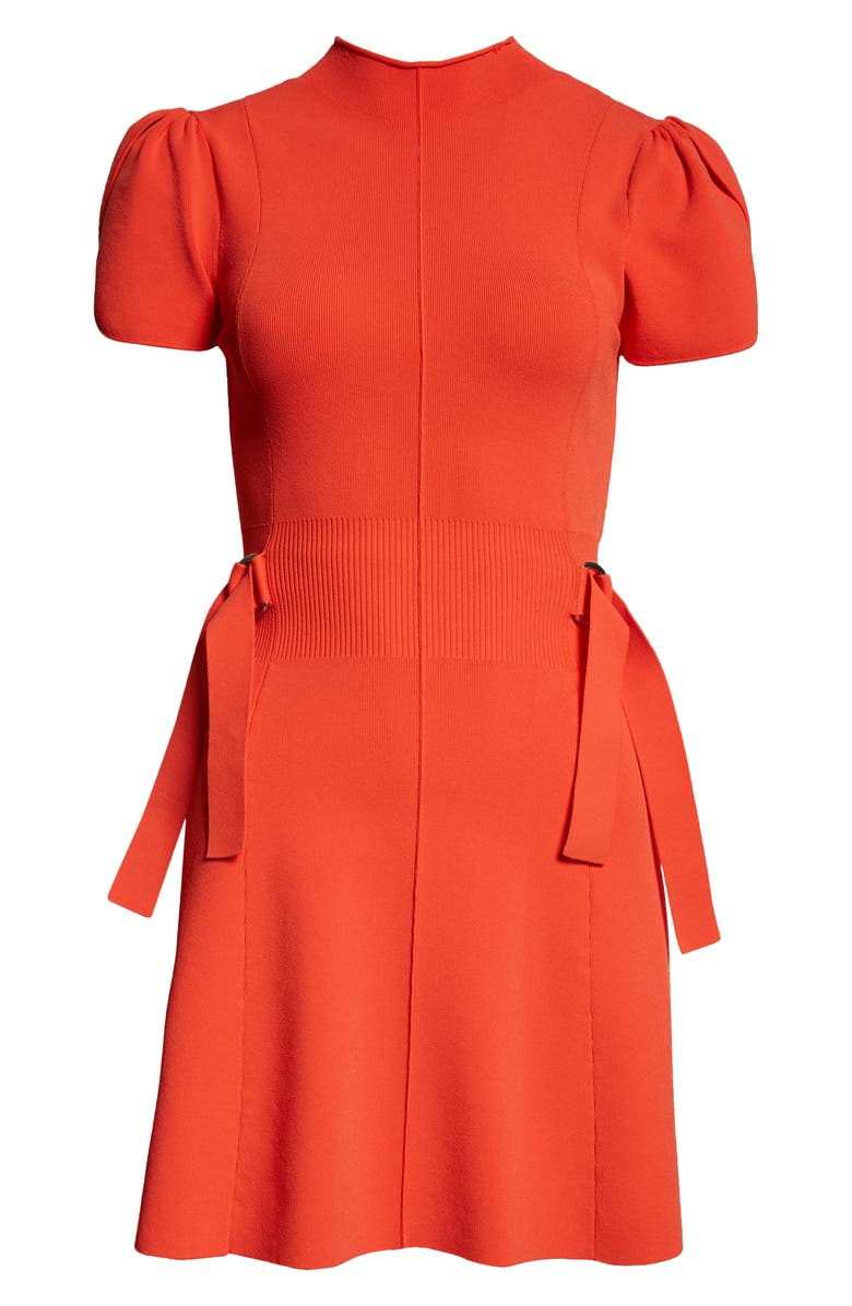 3.1 Phillip Lim Tulip Sleeve Knit Minidress, Alternate, color, Poppy