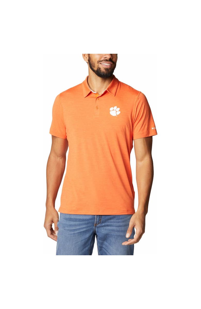 Columbia Men's Columbia Orange Clemson Tigers Tech Trail Omni-Shade Polo, Alternate, color, Orange