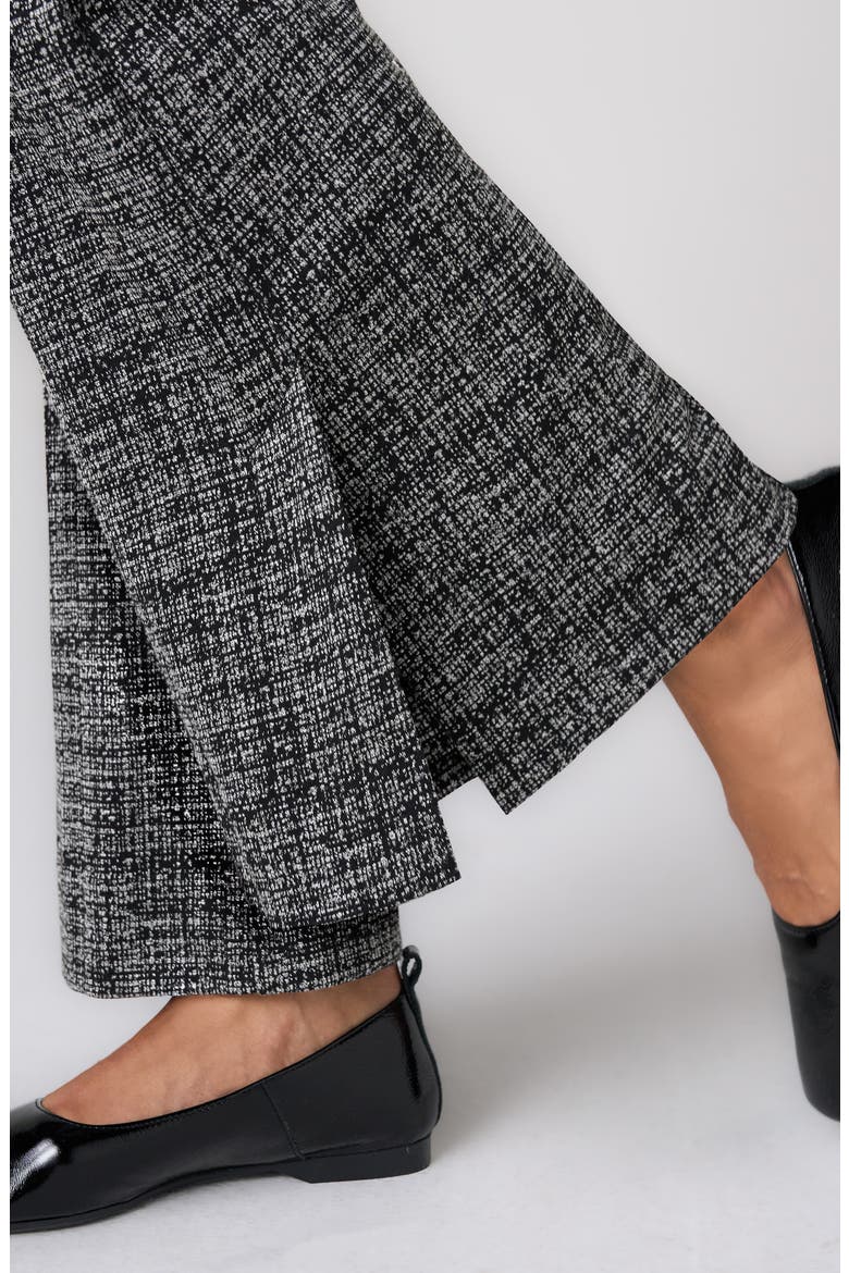 Knit Flare Pants, Alternate, color, BLACK/ MULTI TWEED PRINT