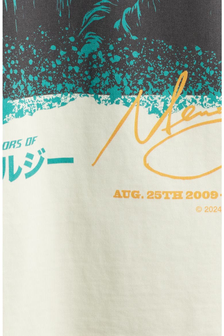 Oversize Crystal Embellished Nostalgic Champs Crop Graphic T-Shirt, Alternate, color, OFF WHITE