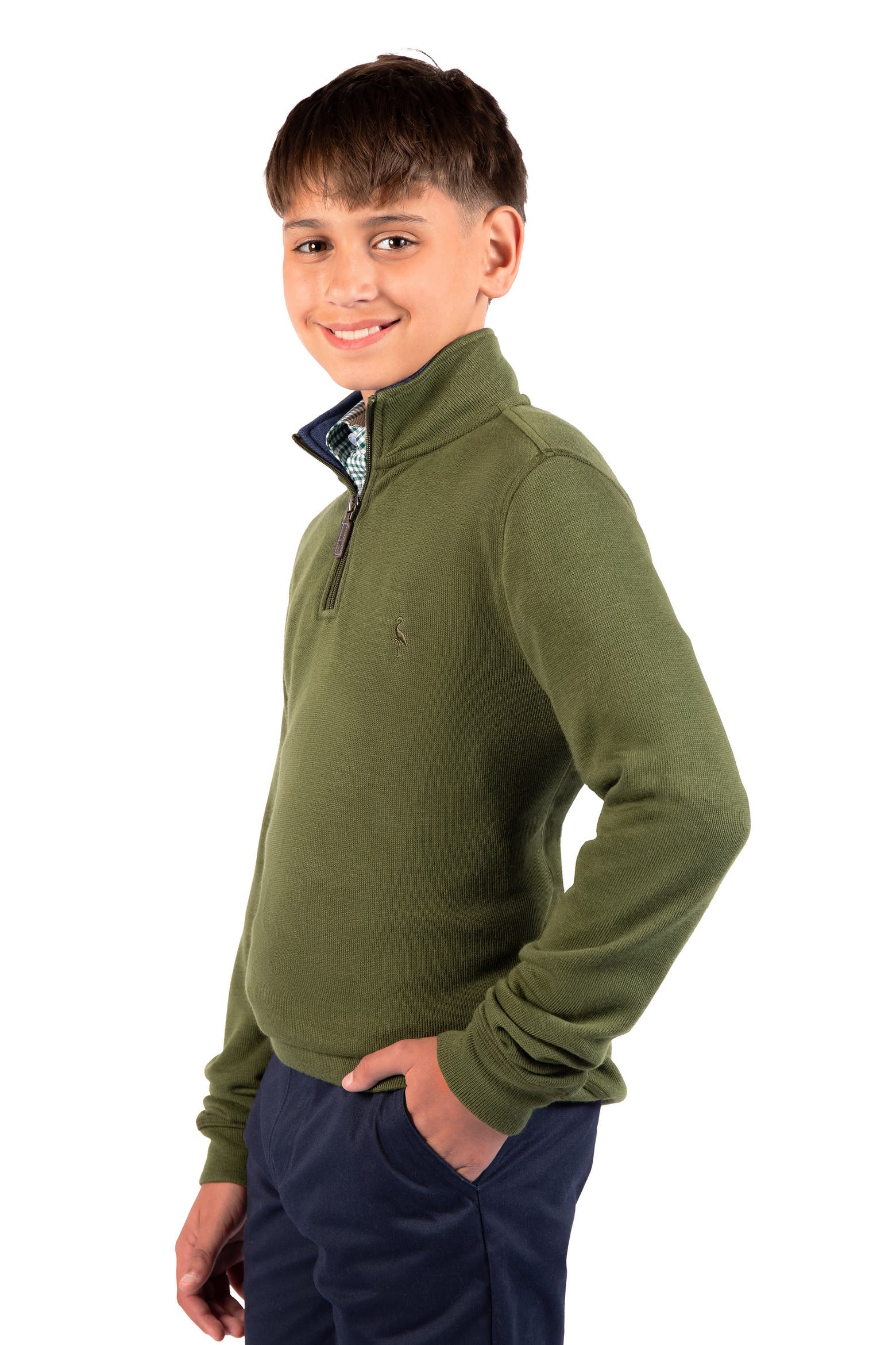 French Rib Boy TailorByrd Kids' French Rib Quarter Zip Pullover Sweater | Nordstromrack