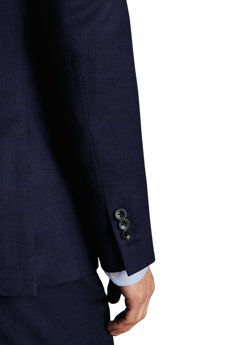 Slim Fit Natural Stretch Birdseye Suit Jacket, Alternate, color, Indigo Blue
