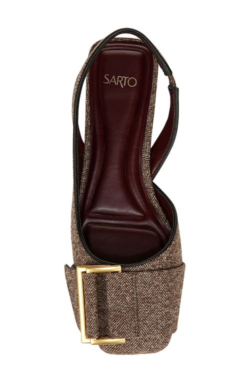 SARTO BY FRANCO SARTO SARTO BY FRANCO SARTO TRACY SLINGBACK SQUARE TOE FLAT 